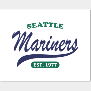 Seattle Mariners Classic Style Posters and Art